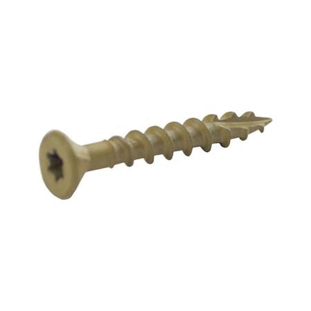 Deck Screw, #8 X 1-5/8 In, Flat Head, Torx Drive, 614 PK